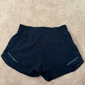 Lululemon navy hotty hot shorts